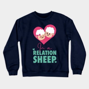 Romantic Sheep Couple | Valentine's Day | Gift Ideas Crewneck Sweatshirt